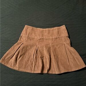 Brown Corduroy Women's Skirt